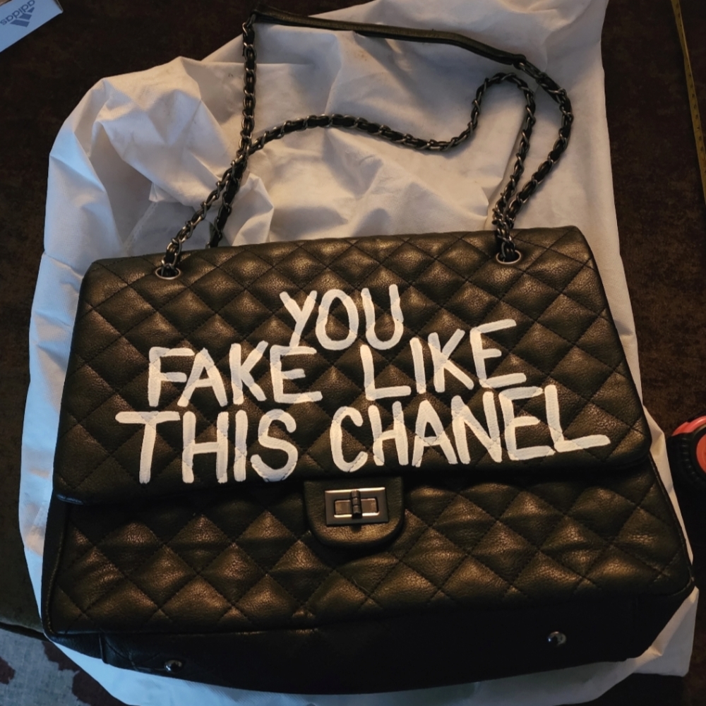 Sonique Saturday House Black You Fake Like This Chanel Large Size Boy Bag YFLTC
